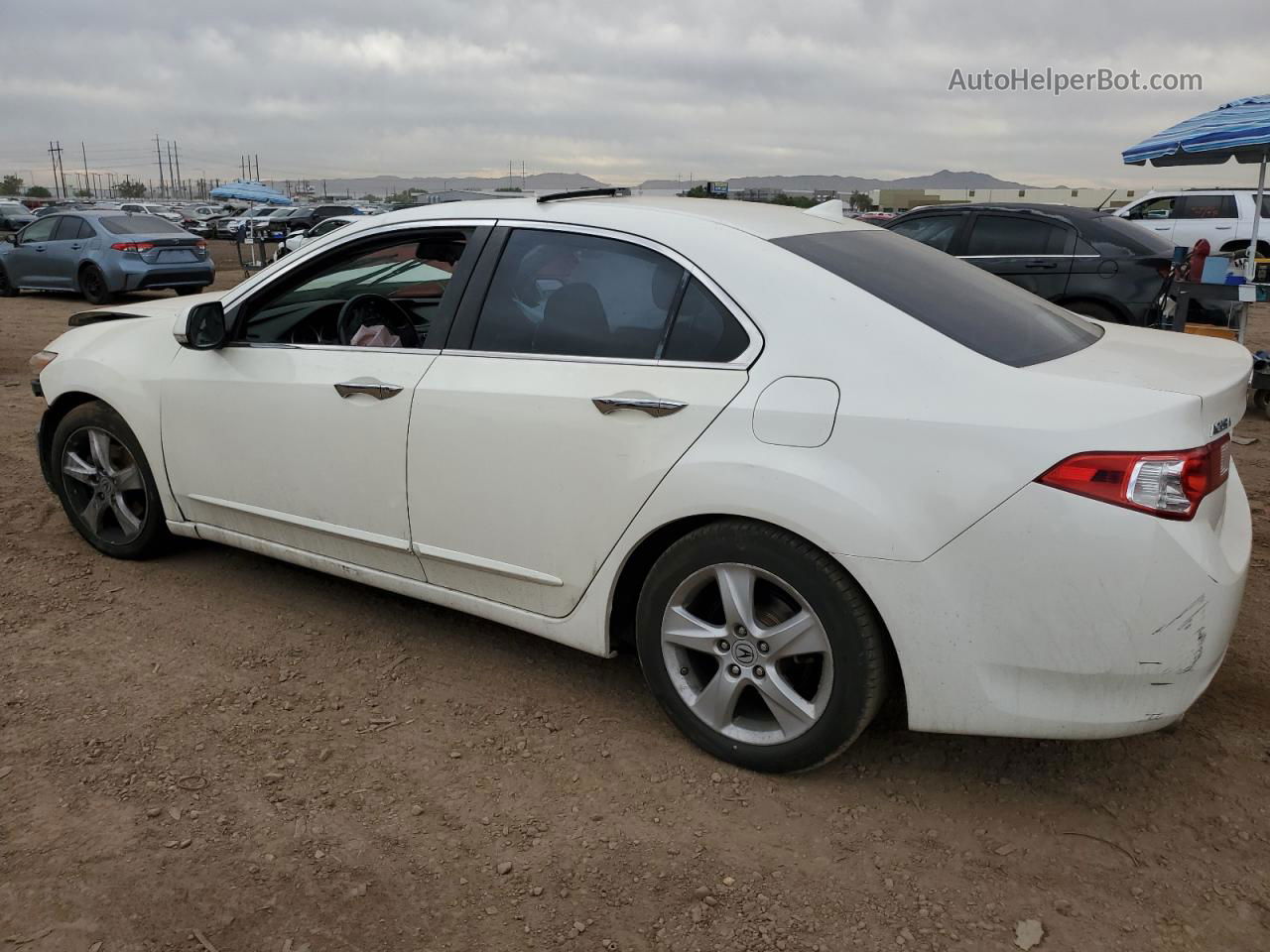 2010 Acura Tsx  White vin: JH4CU2F68AC008340