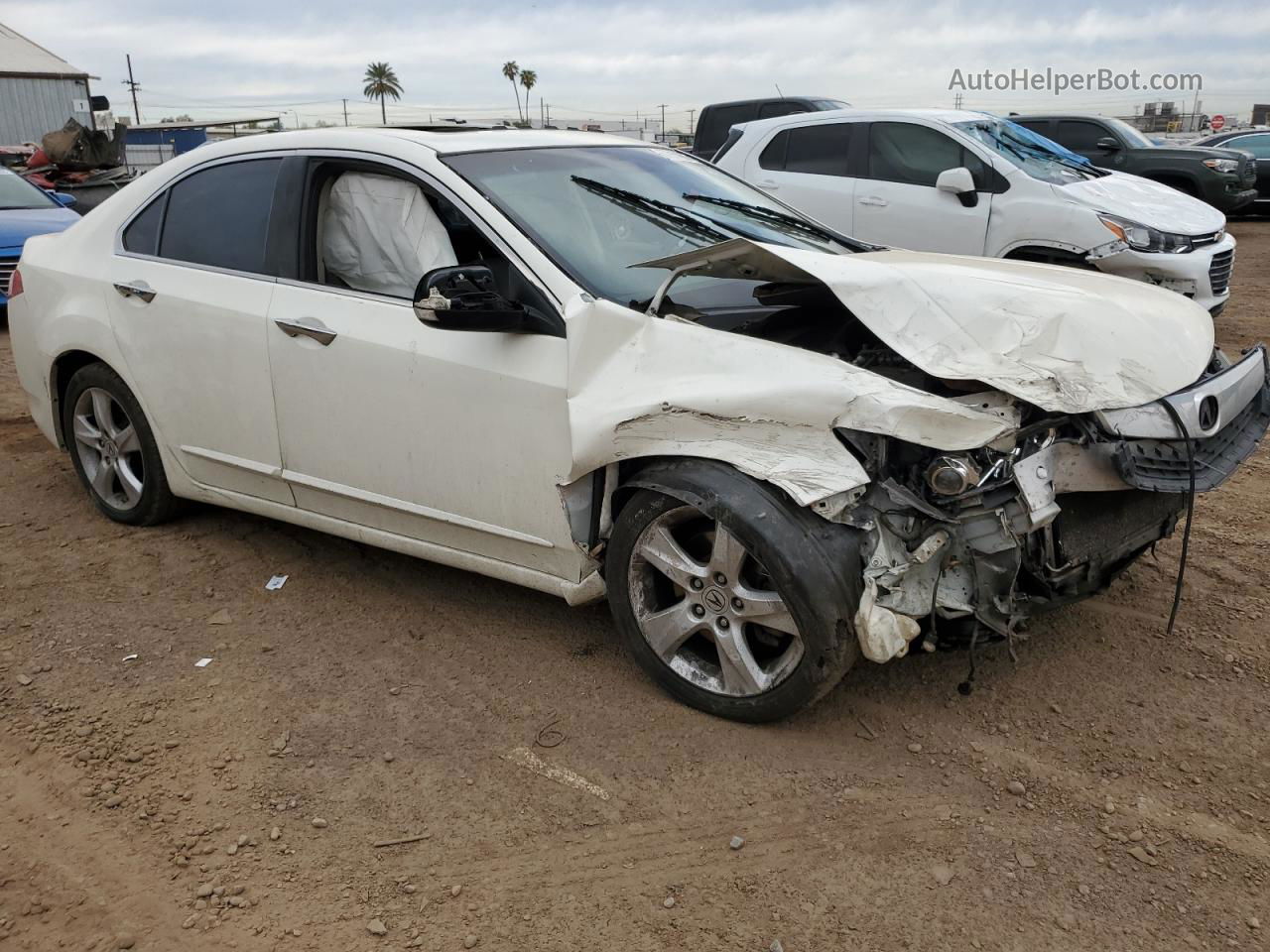 2010 Acura Tsx  White vin: JH4CU2F68AC008340