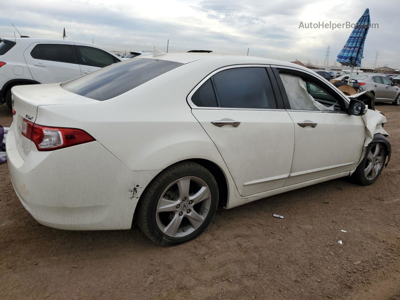 2010 Acura Tsx  White vin: JH4CU2F68AC008340