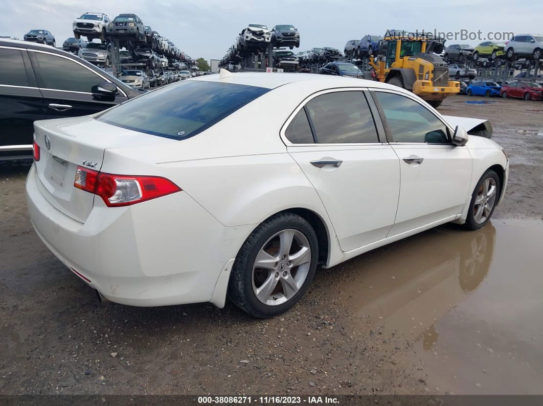 2010 Acura Tsx 2.4 White vin: JH4CU2F68AC011951