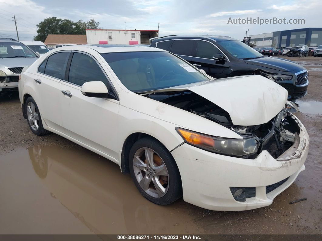 2010 Acura Tsx 2.4 White vin: JH4CU2F68AC011951