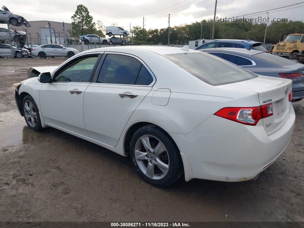 2010 Acura Tsx 2.4 White vin: JH4CU2F68AC011951