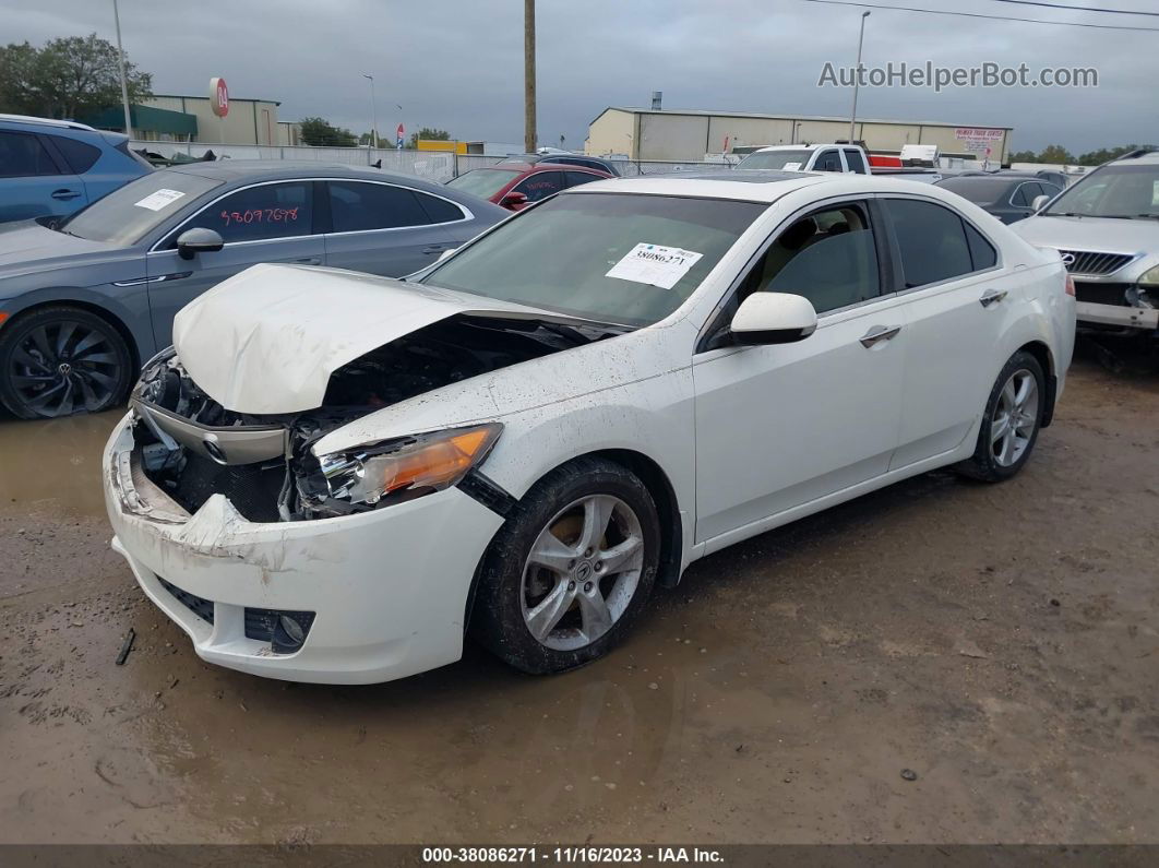 2010 Acura Tsx 2.4 White vin: JH4CU2F68AC011951