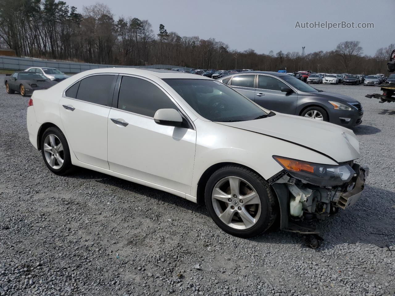 2010 Acura Tsx  White vin: JH4CU2F68AC013649