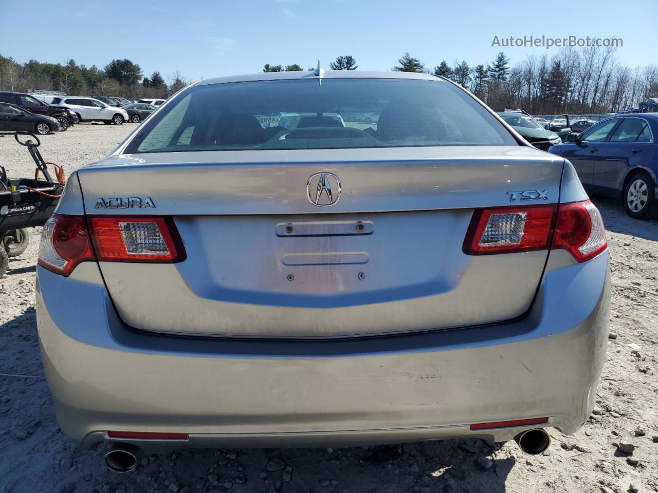 2010 Acura Tsx  Silver vin: JH4CU2F68AC014798