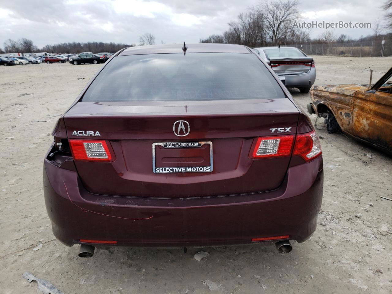 2010 Acura Tsx  Бордовый vin: JH4CU2F68AC030743