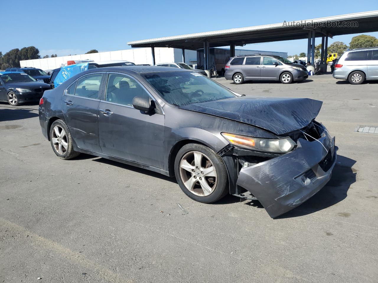 2010 Acura Tsx  Серый vin: JH4CU2F69AC011182