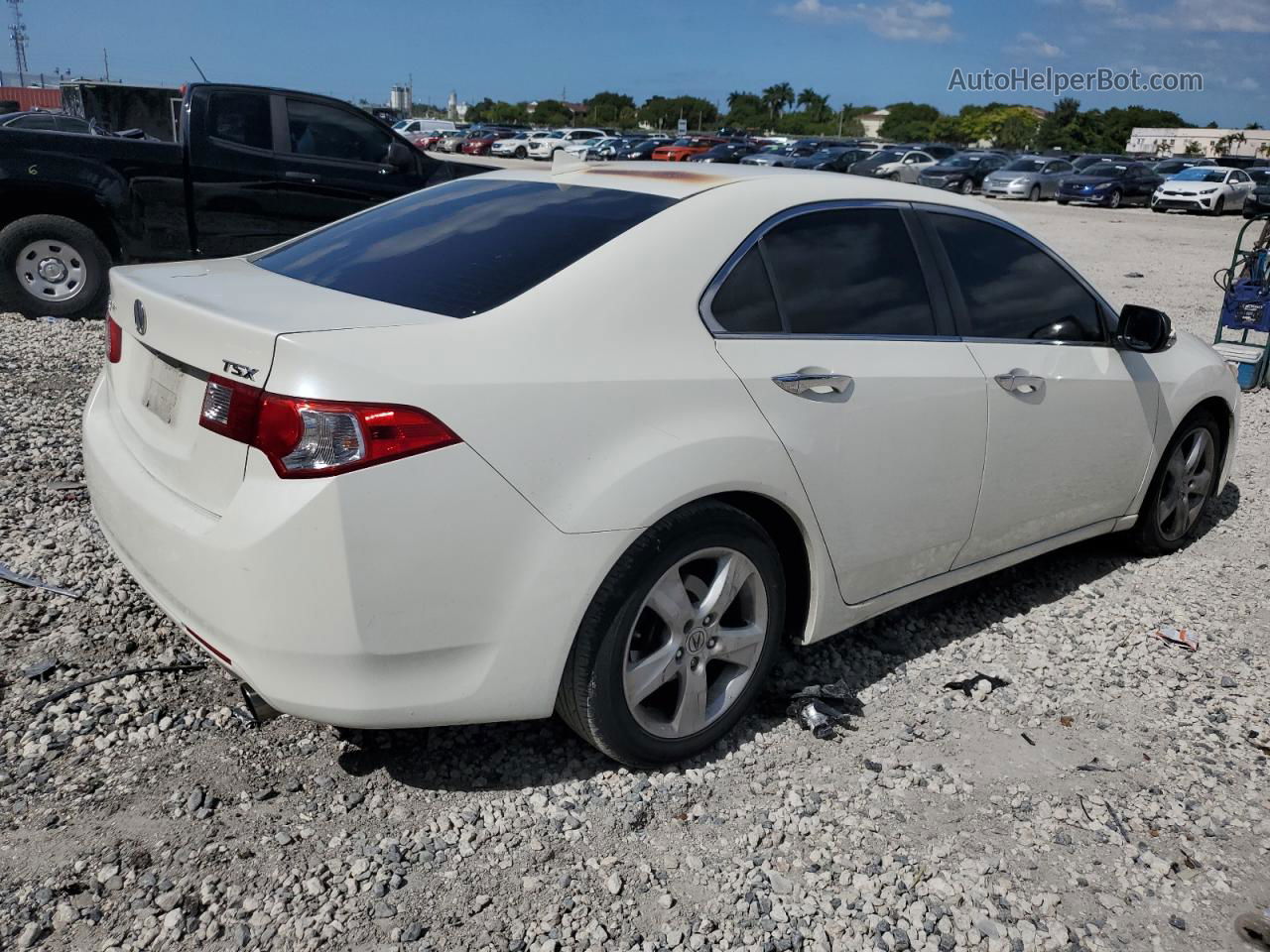 2010 Acura Tsx  White vin: JH4CU2F69AC014485