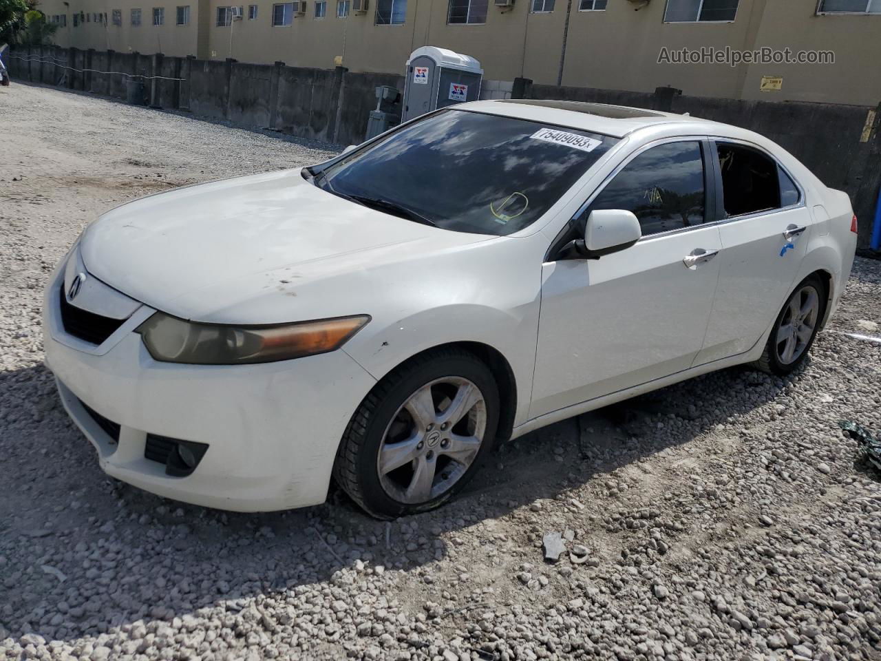 2010 Acura Tsx  White vin: JH4CU2F69AC014485