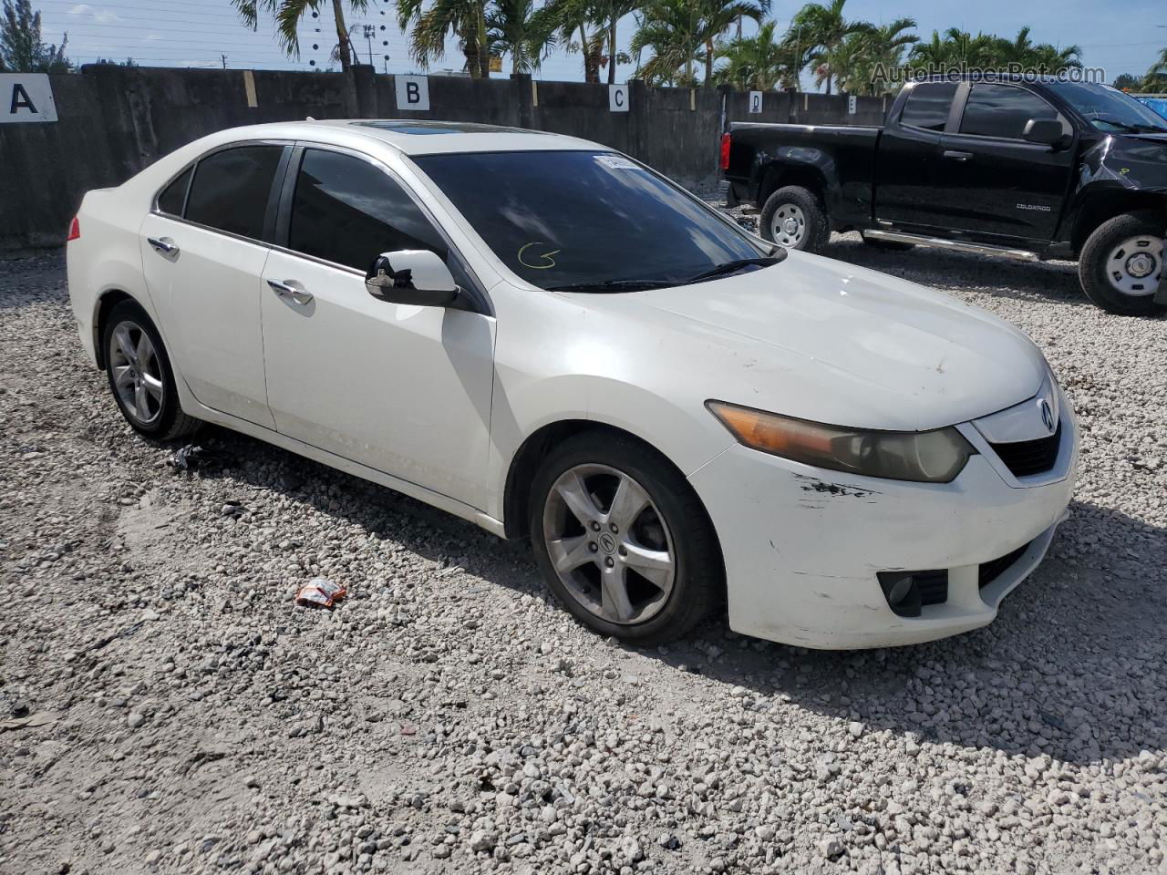 2010 Acura Tsx  White vin: JH4CU2F69AC014485