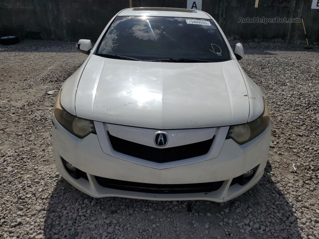 2010 Acura Tsx  White vin: JH4CU2F69AC014485