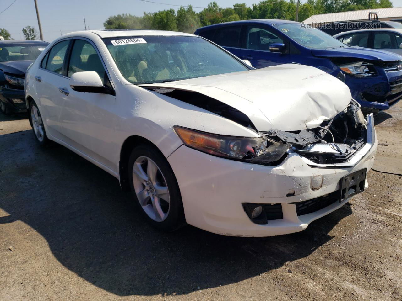 2010 Acura Tsx  White vin: JH4CU2F69AC014924