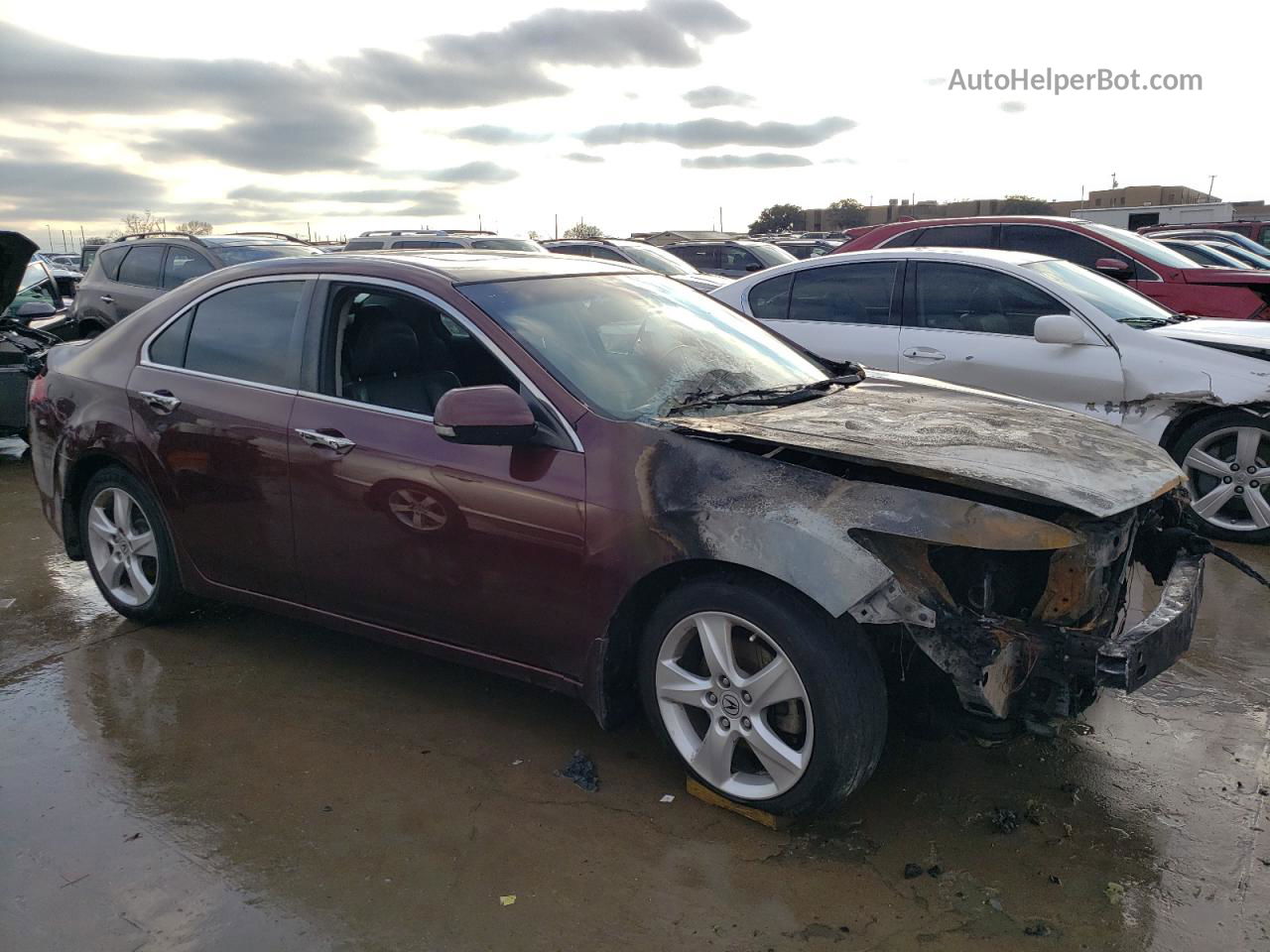 2010 Acura Tsx  Maroon vin: JH4CU2F69AC028144