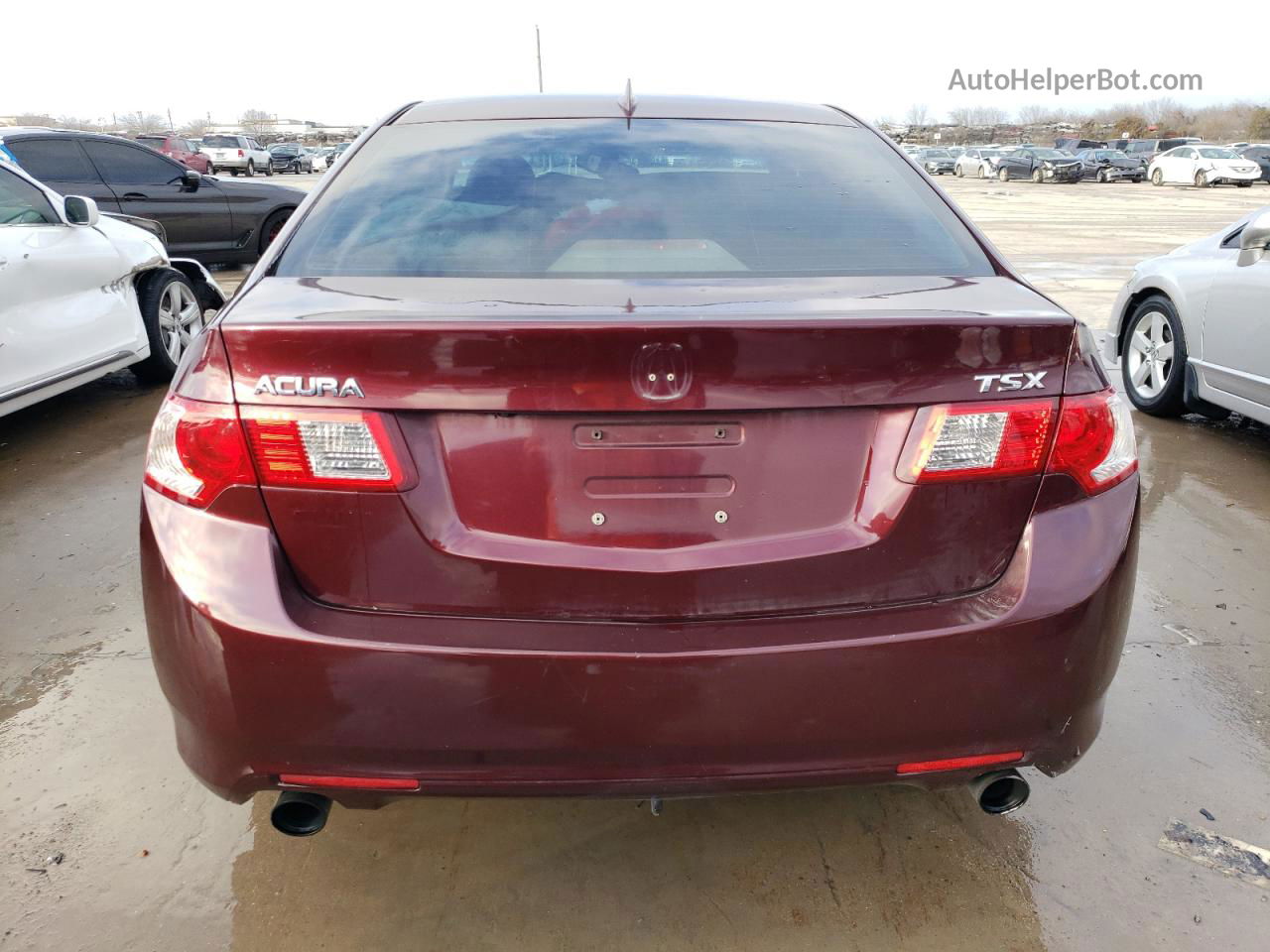 2010 Acura Tsx  Maroon vin: JH4CU2F69AC028144