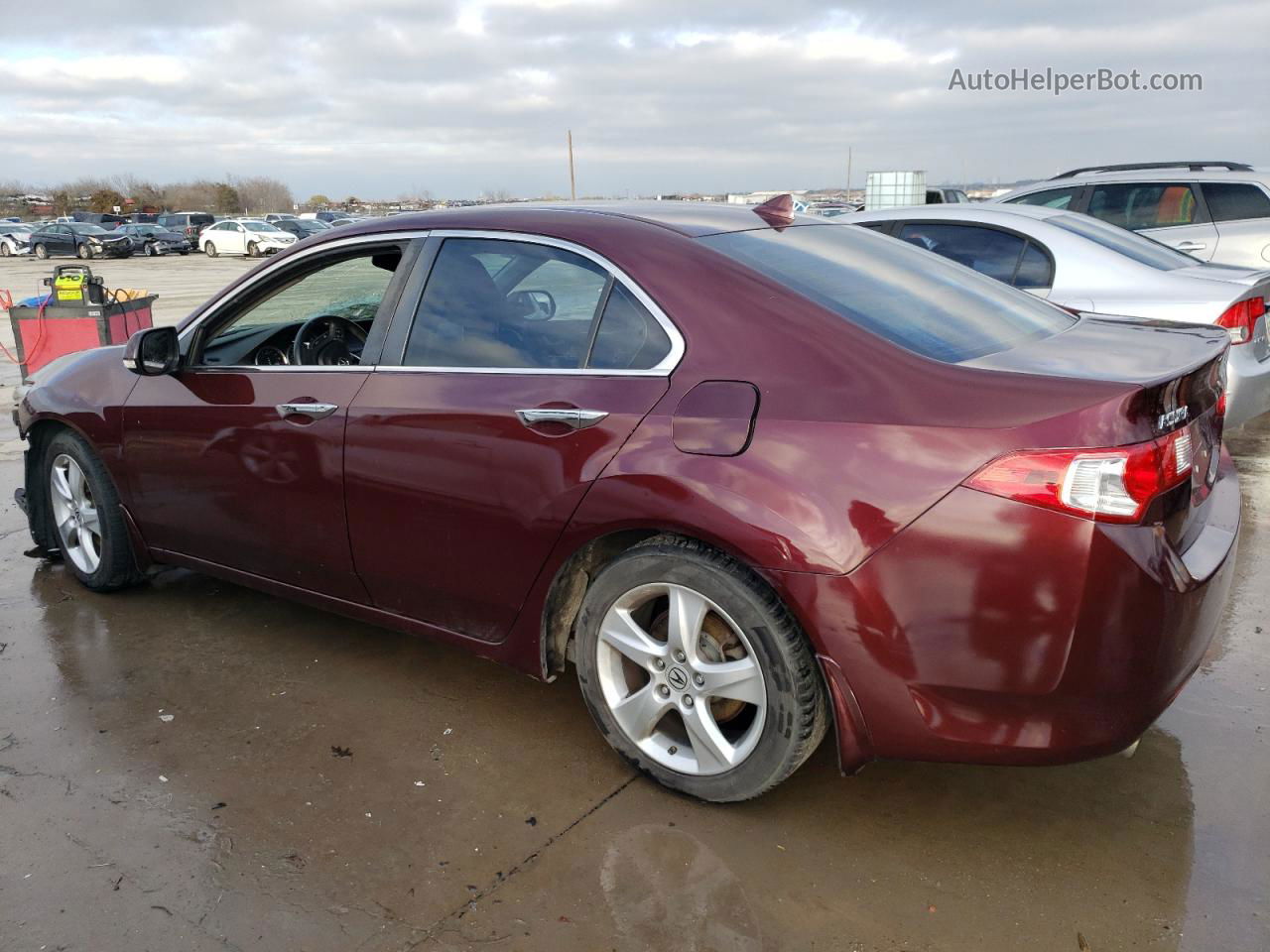 2010 Acura Tsx  Maroon vin: JH4CU2F69AC028144