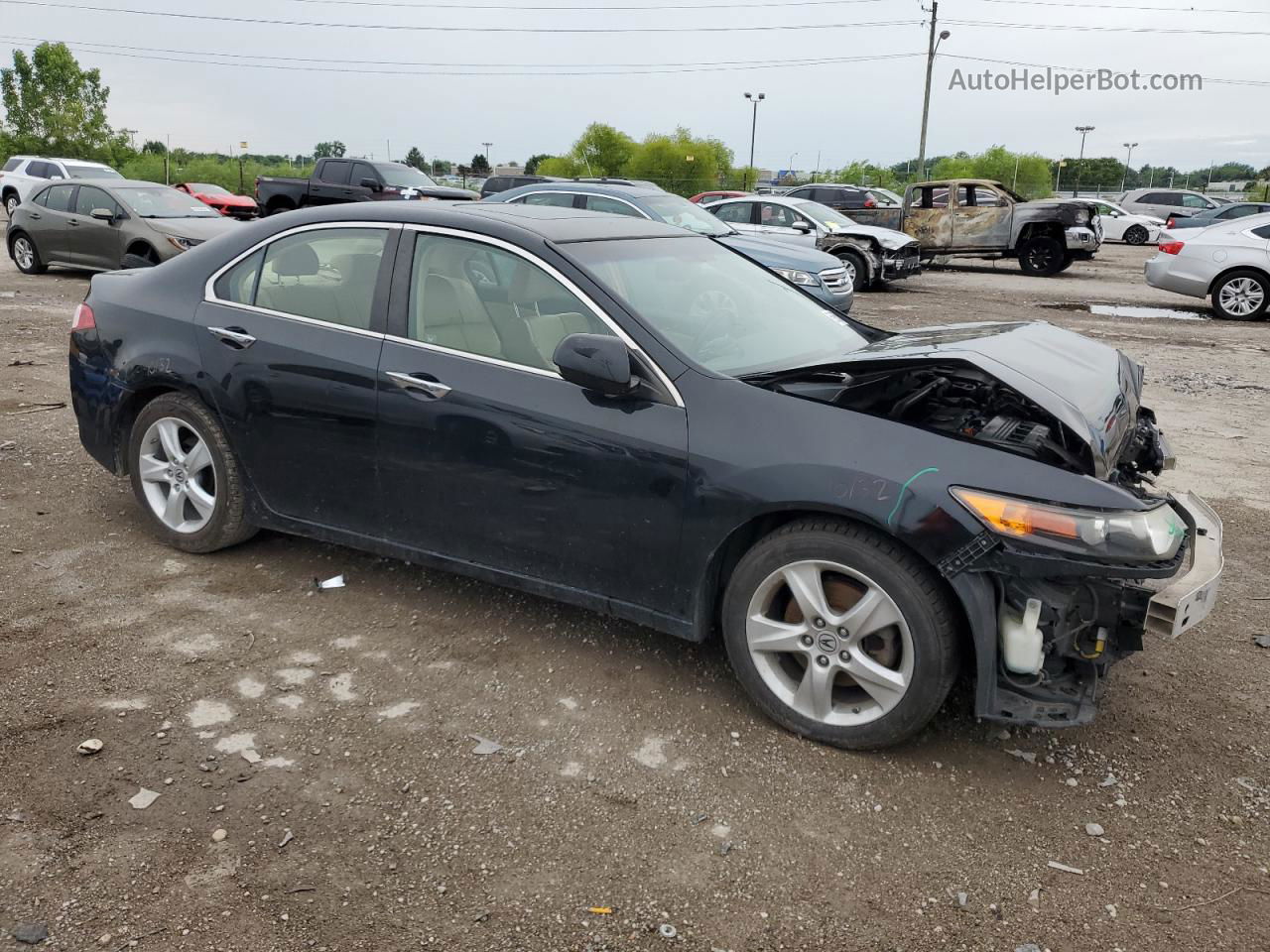 2010 Acura Tsx  Черный vin: JH4CU2F69AC040200