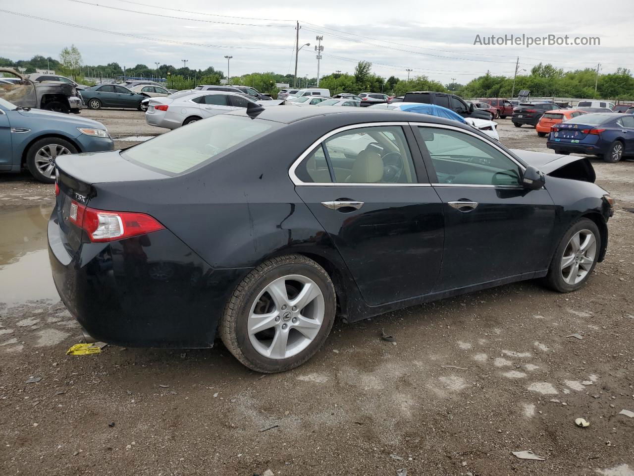 2010 Acura Tsx  Черный vin: JH4CU2F69AC040200