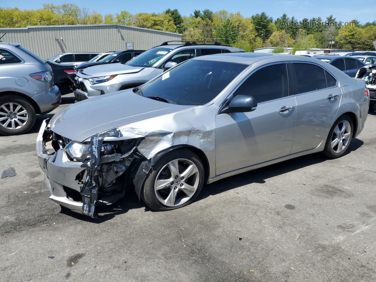 2010 Acura Tsx  Silver vin: JH4CU2F69AC043856