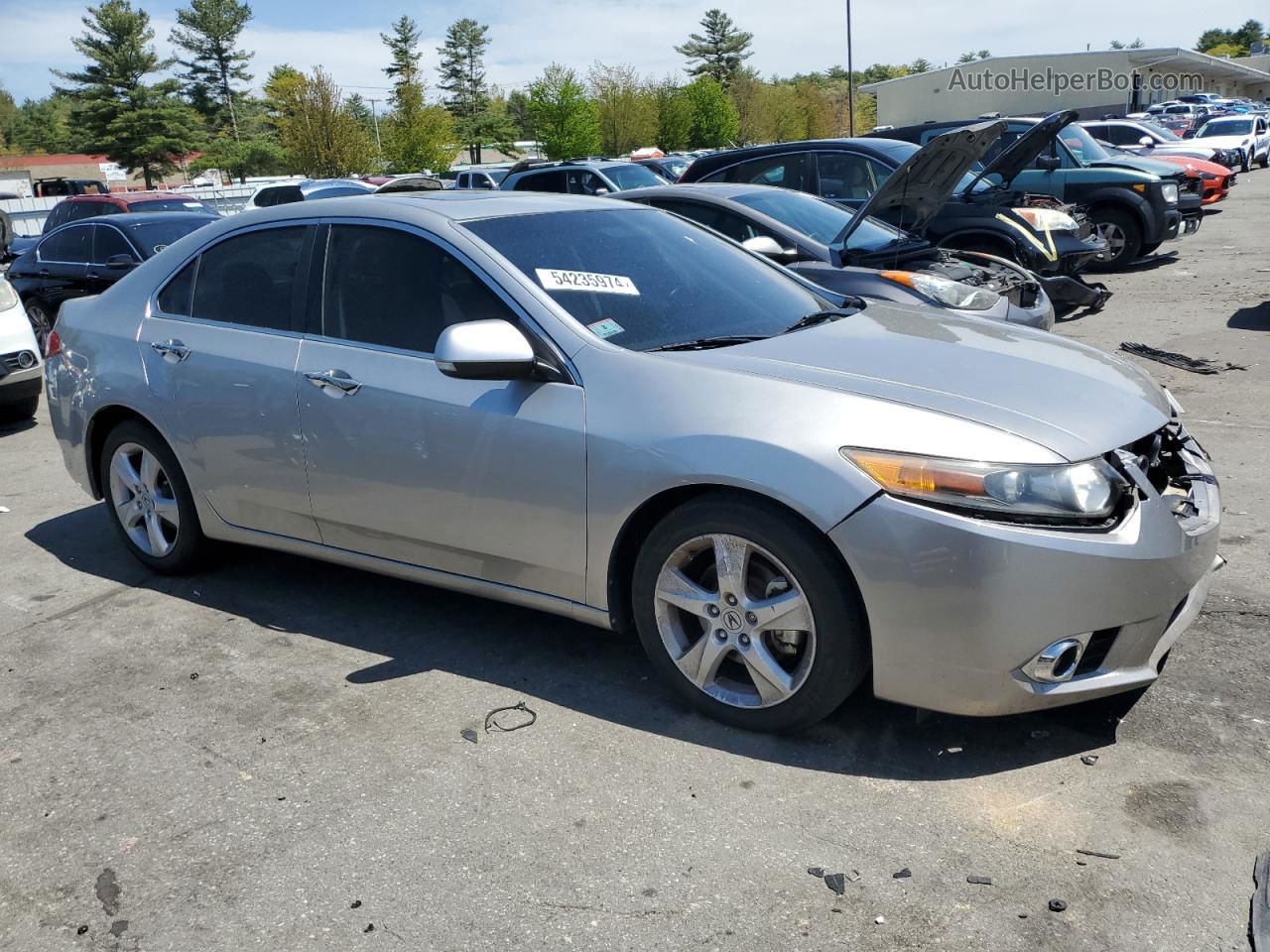 2010 Acura Tsx  Silver vin: JH4CU2F69AC043856