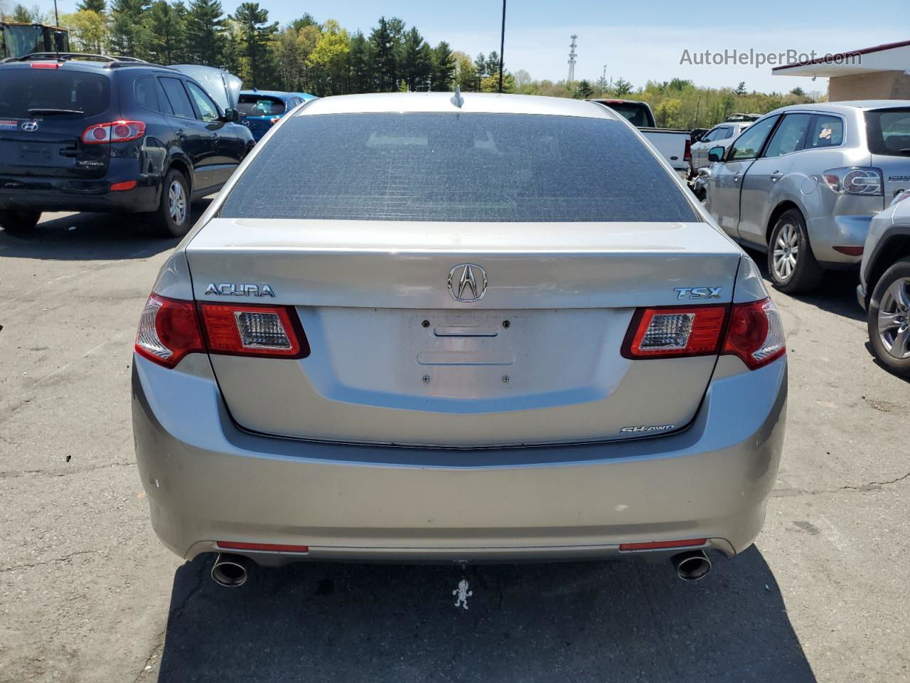 2010 Acura Tsx  Silver vin: JH4CU2F69AC043856