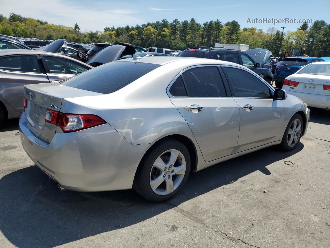 2010 Acura Tsx  Silver vin: JH4CU2F69AC043856