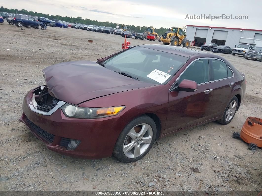 2010 Acura Tsx   Burgundy vin: JH4CU2F69AC043940