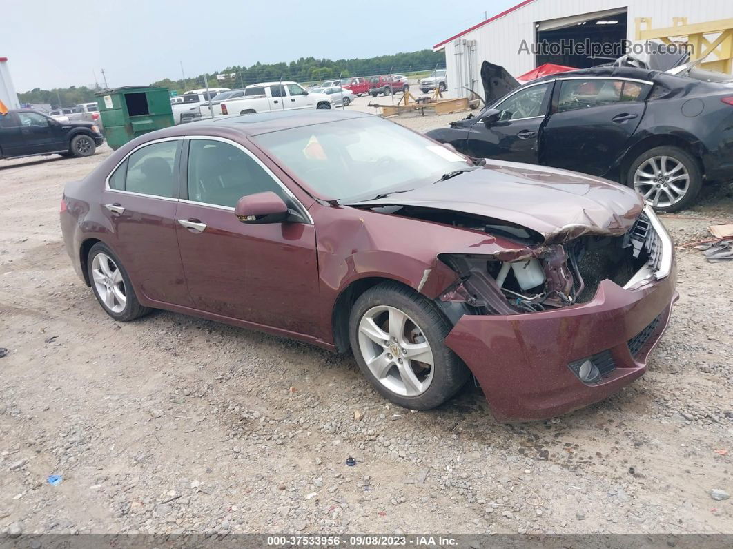 2010 Acura Tsx   Burgundy vin: JH4CU2F69AC043940