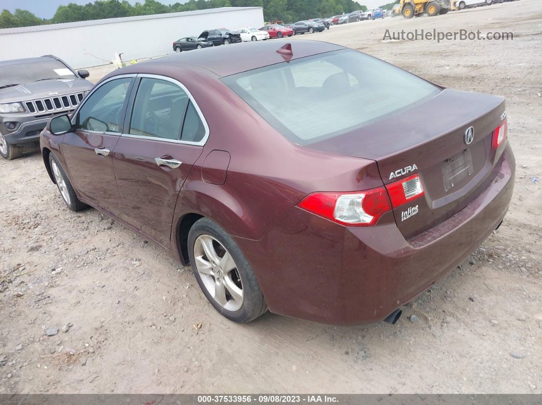 2010 Acura Tsx   Бордовый vin: JH4CU2F69AC043940