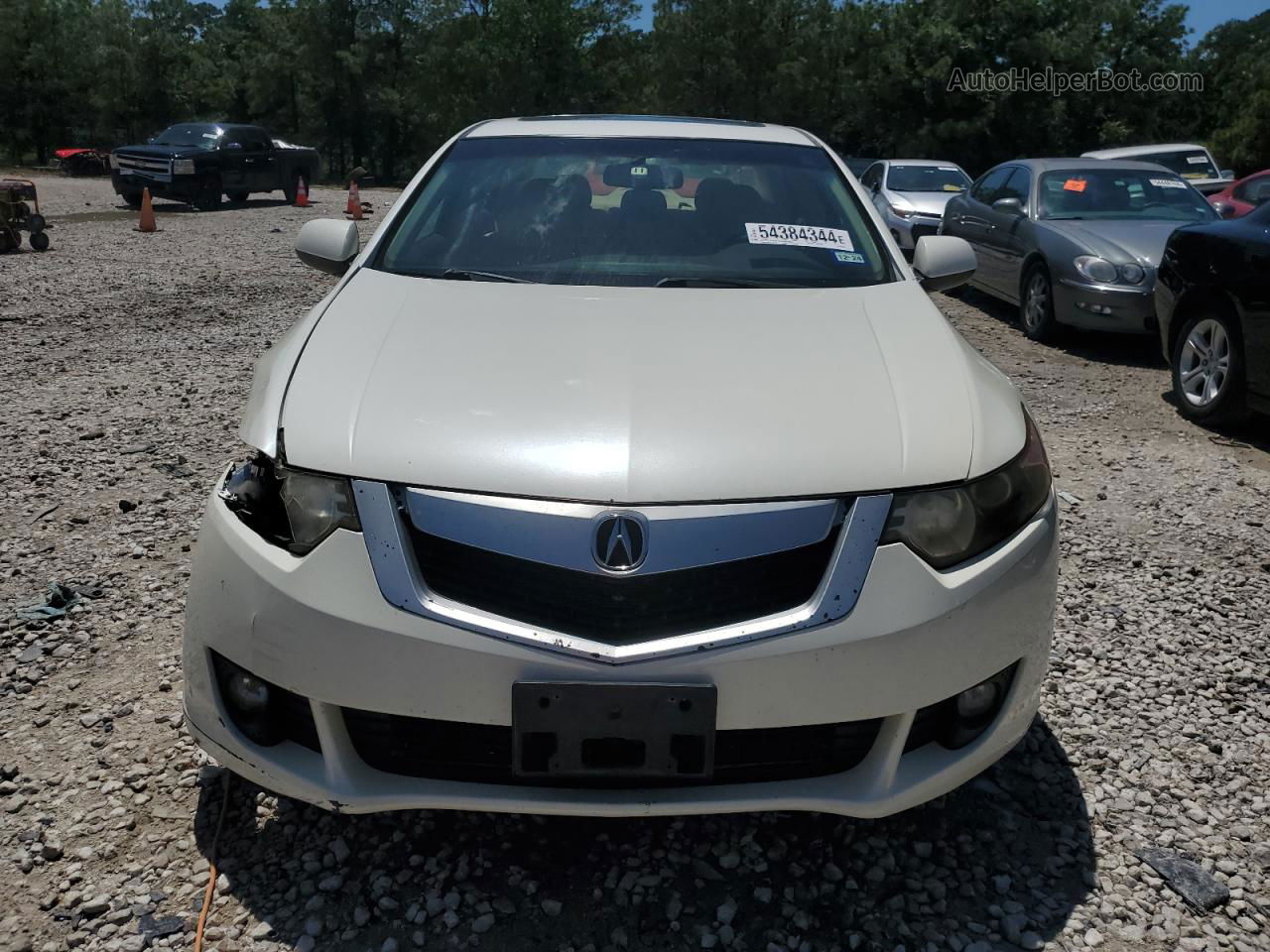 2010 Acura Tsx  White vin: JH4CU2F6XAC011854