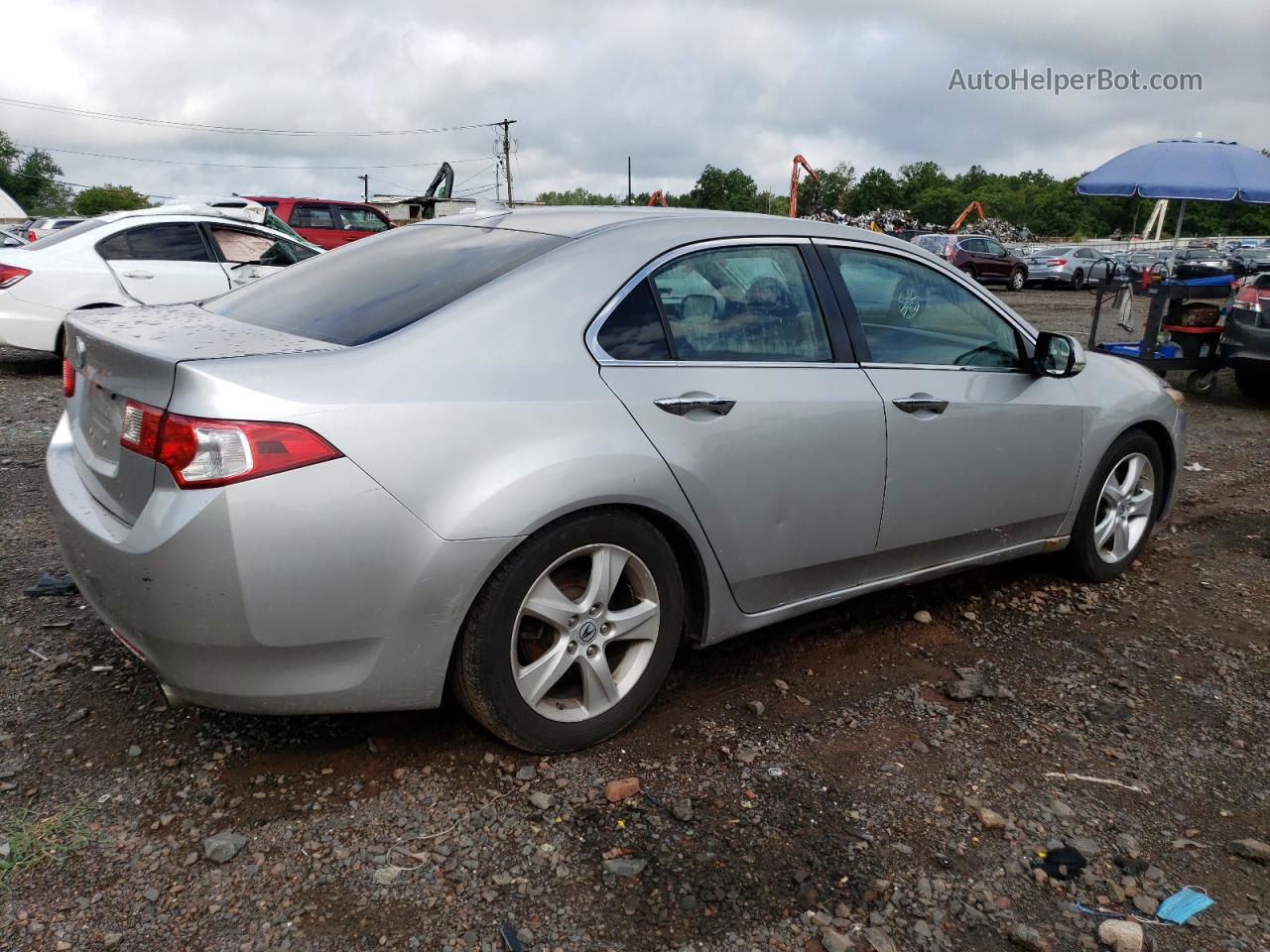 2010 Acura Tsx  Silver vin: JH4CU2F6XAC035460