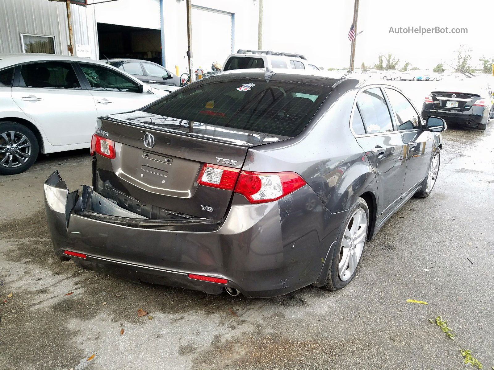 2010 Acura Tsx Серый vin: JH4CU4F43AC001550