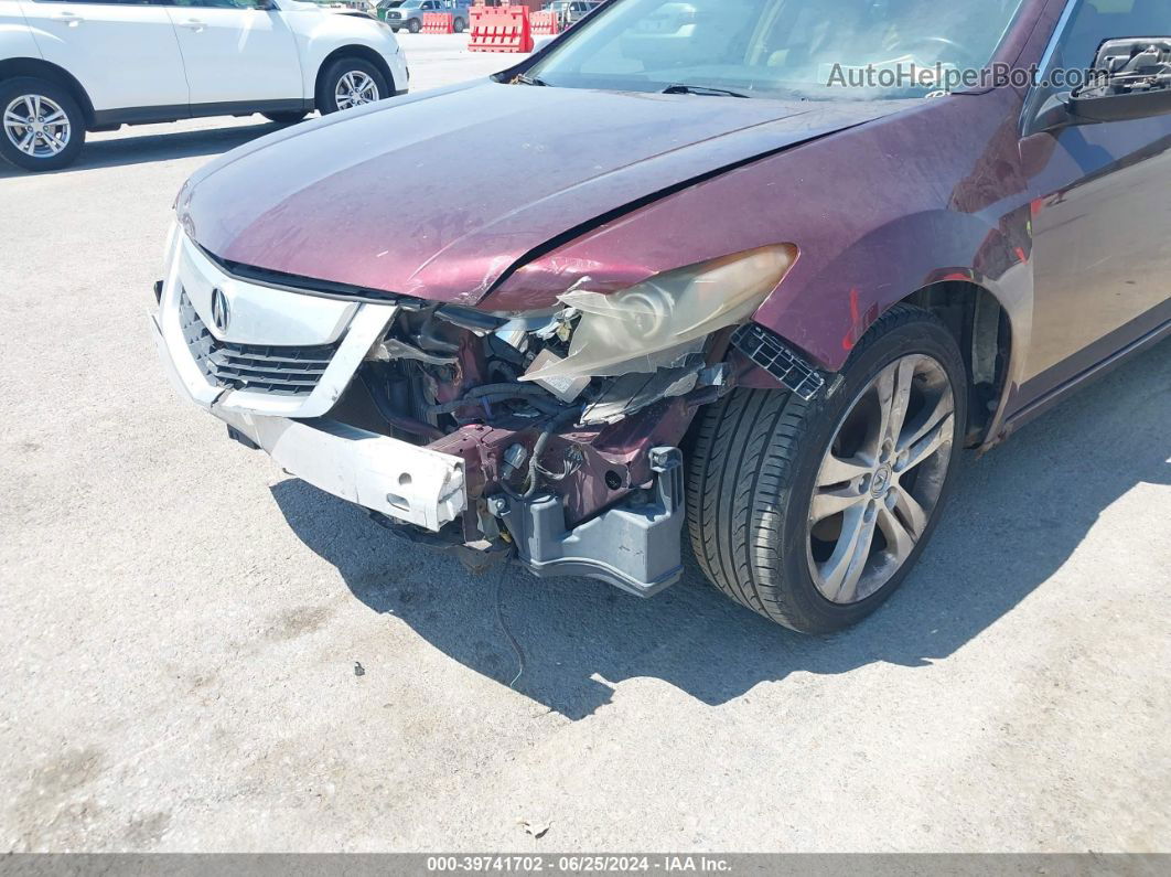 2010 Acura Tsx 3.5 Burgundy vin: JH4CU4F46AC000568