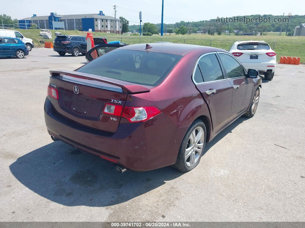 2010 Acura Tsx 3.5 Burgundy vin: JH4CU4F46AC000568