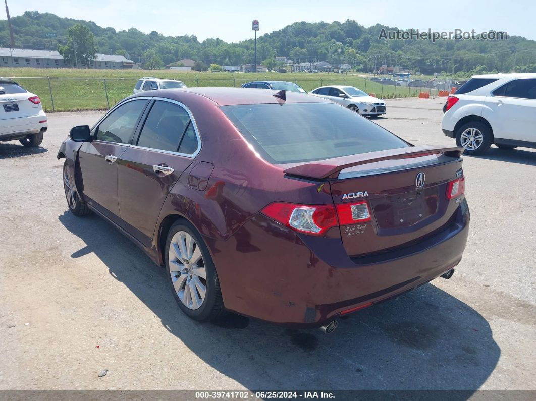 2010 Acura Tsx 3.5 Burgundy vin: JH4CU4F46AC000568