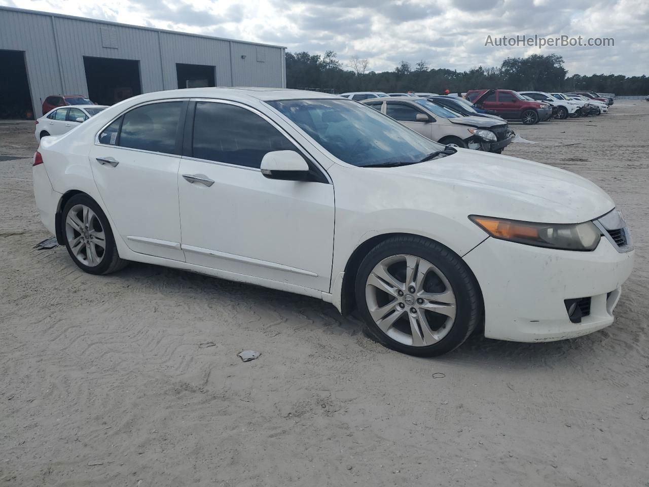 2010 Acura Tsx  White vin: JH4CU4F46AC001929