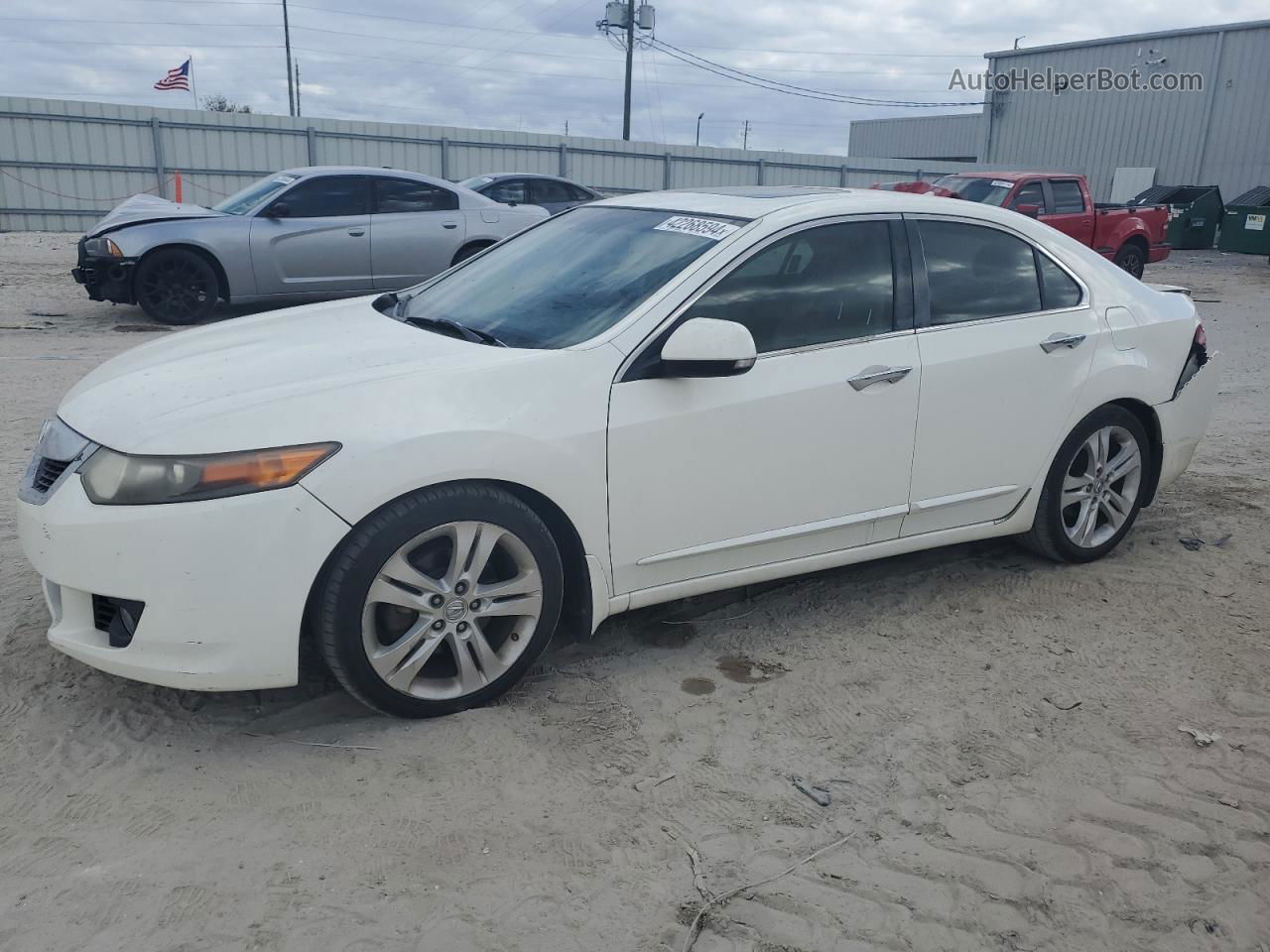 2010 Acura Tsx  White vin: JH4CU4F46AC001929