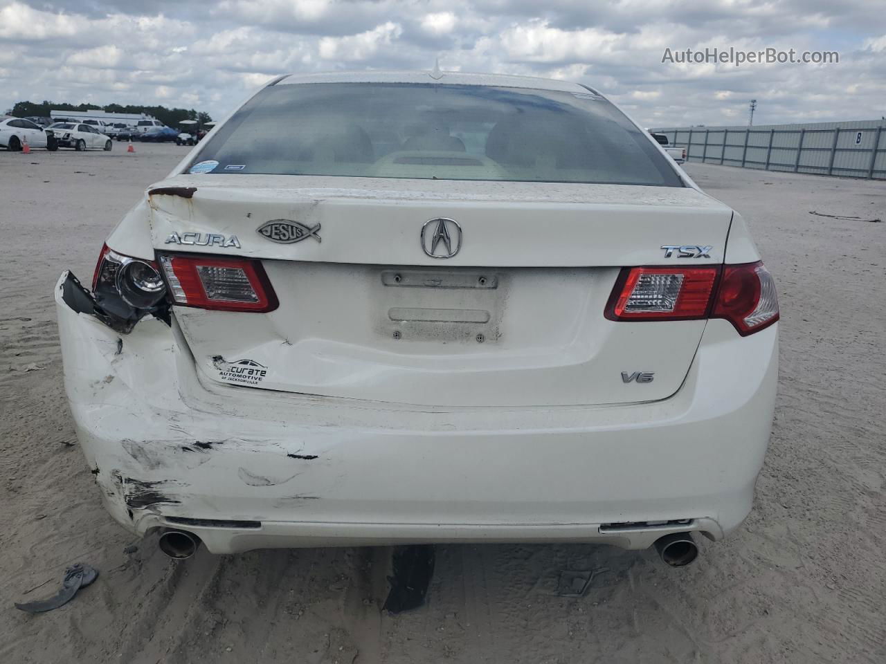 2010 Acura Tsx  Белый vin: JH4CU4F46AC001929