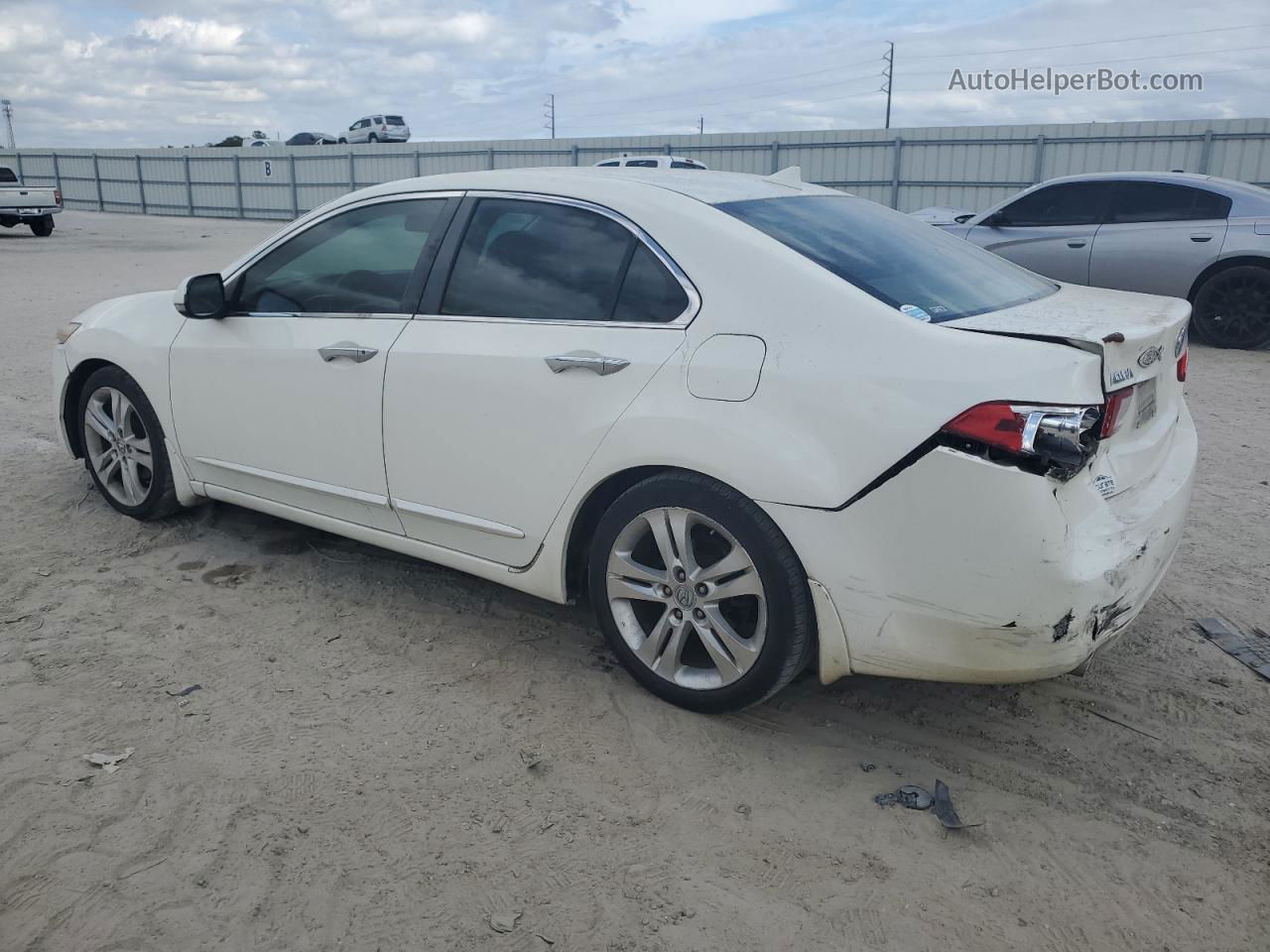 2010 Acura Tsx  White vin: JH4CU4F46AC001929