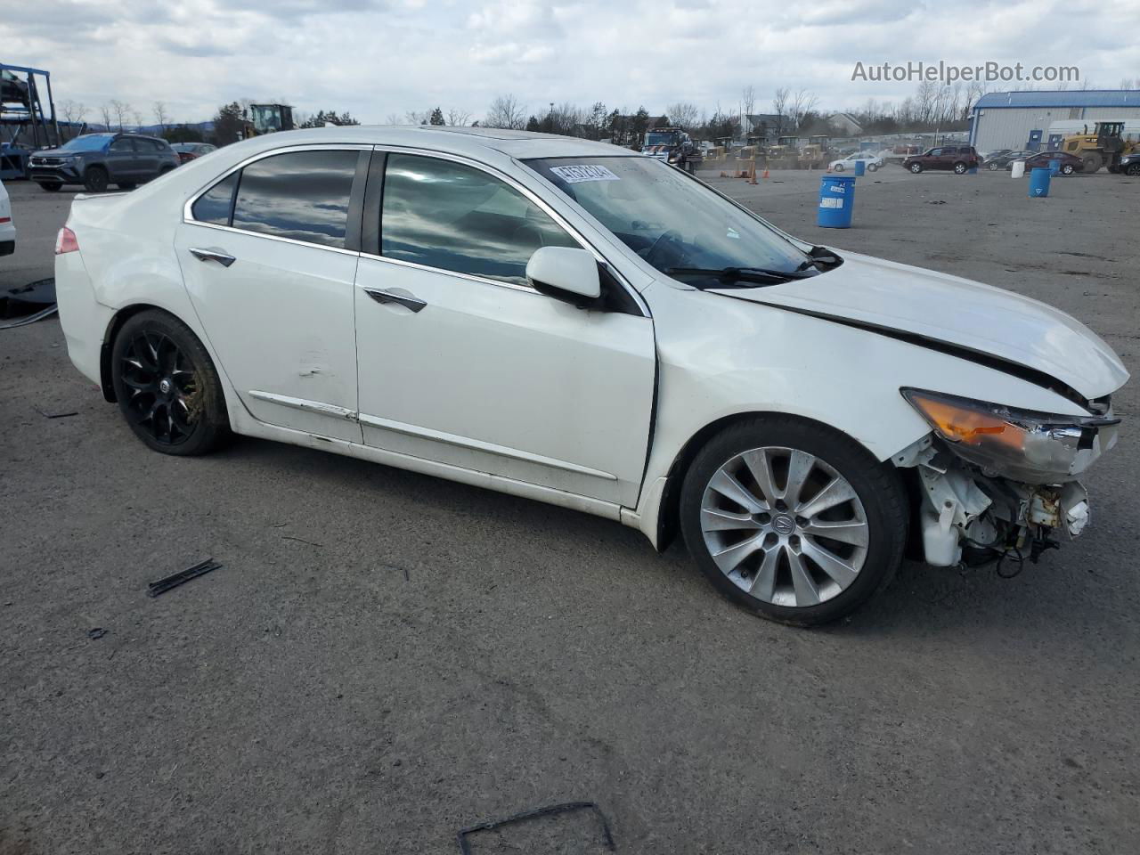 2010 Acura Tsx  White vin: JH4CU4F61AC001094