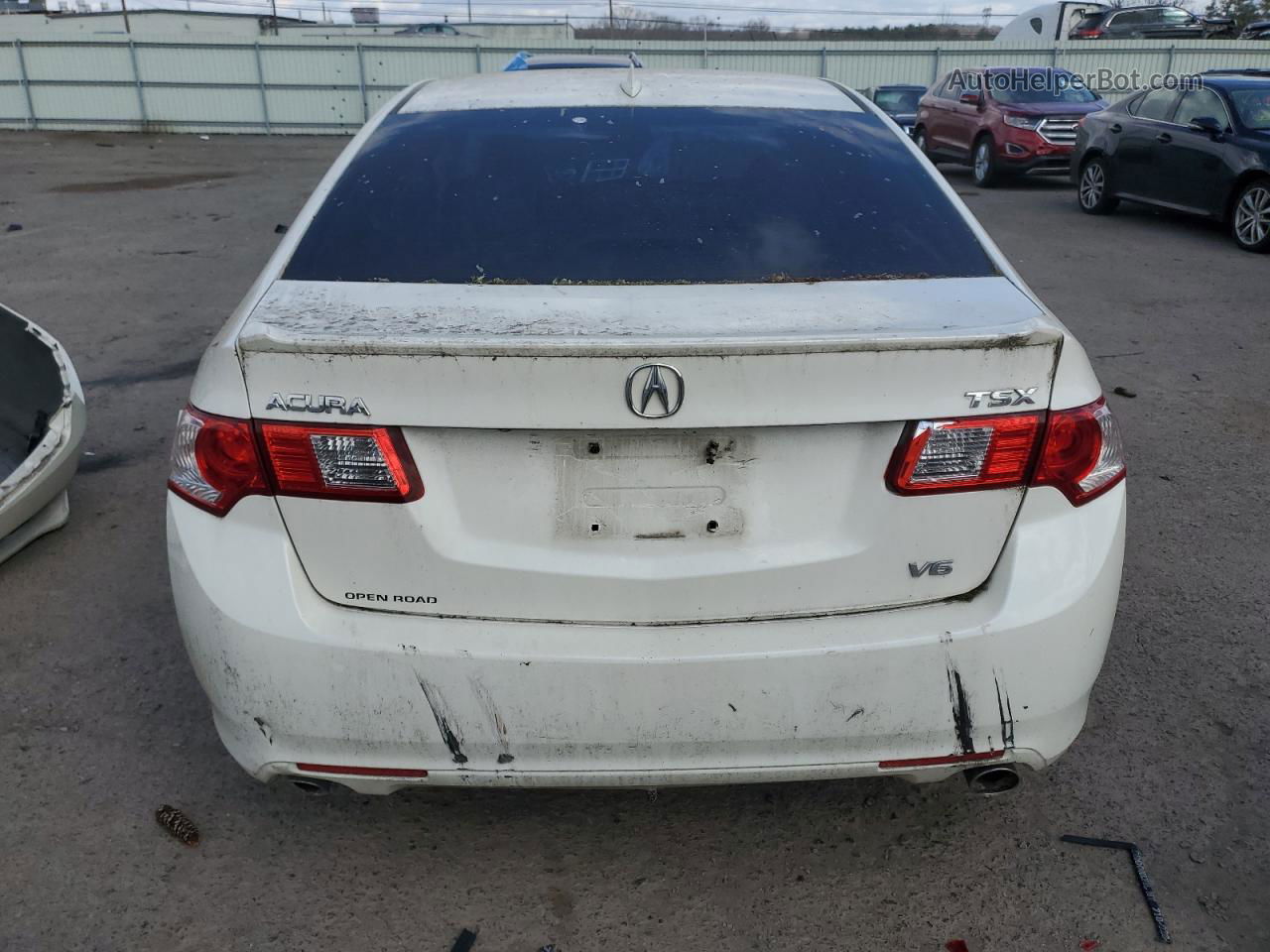 2010 Acura Tsx  White vin: JH4CU4F61AC001094