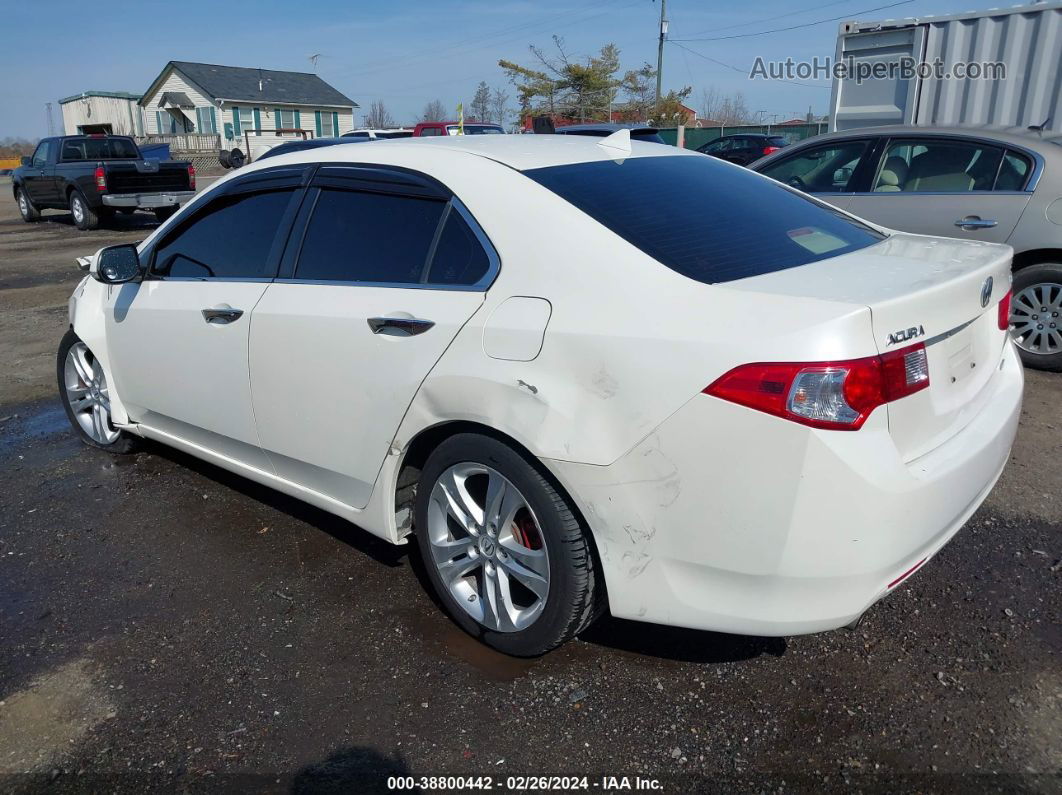 2010 Acura Tsx 3.5 White vin: JH4CU4F61AC003301