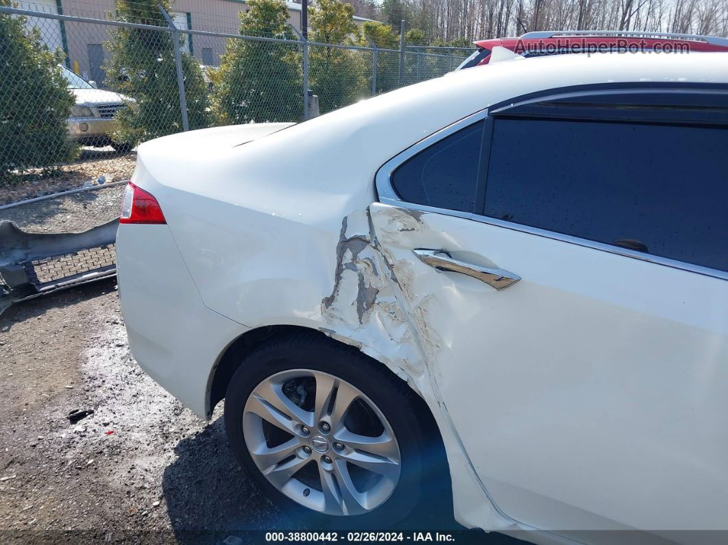 2010 Acura Tsx 3.5 White vin: JH4CU4F61AC003301