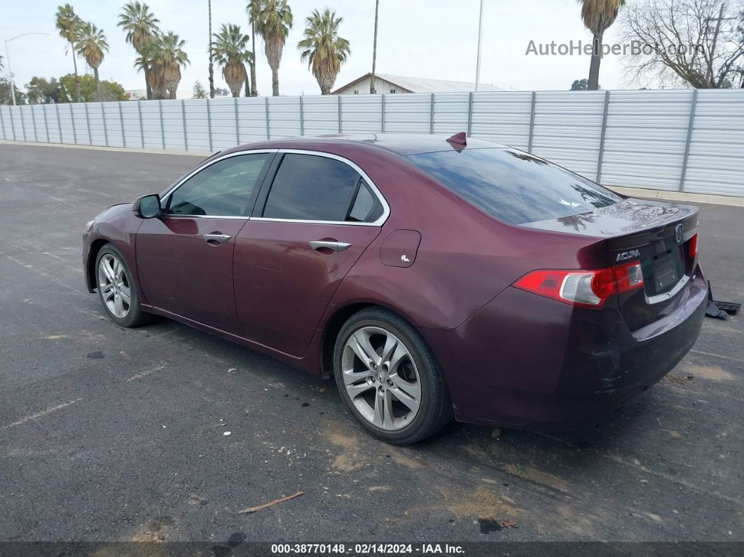 2010 Acura Tsx 3.5 Maroon vin: JH4CU4F69AC003031