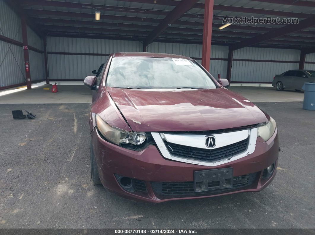 2010 Acura Tsx 3.5 Maroon vin: JH4CU4F69AC003031