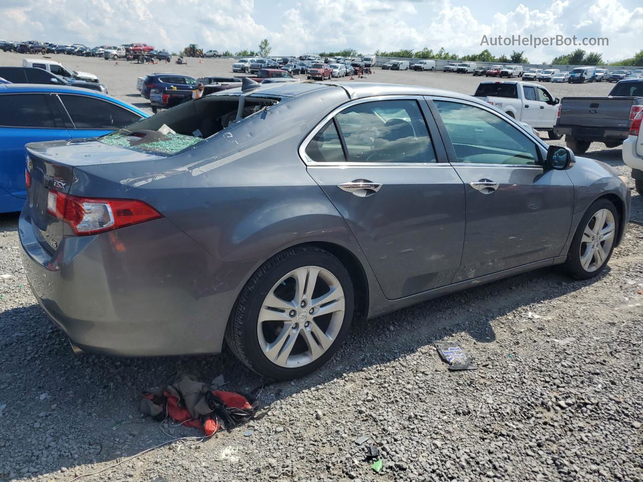 2010 Acura Tsx  Gray vin: JH4CU4F6XAC001434