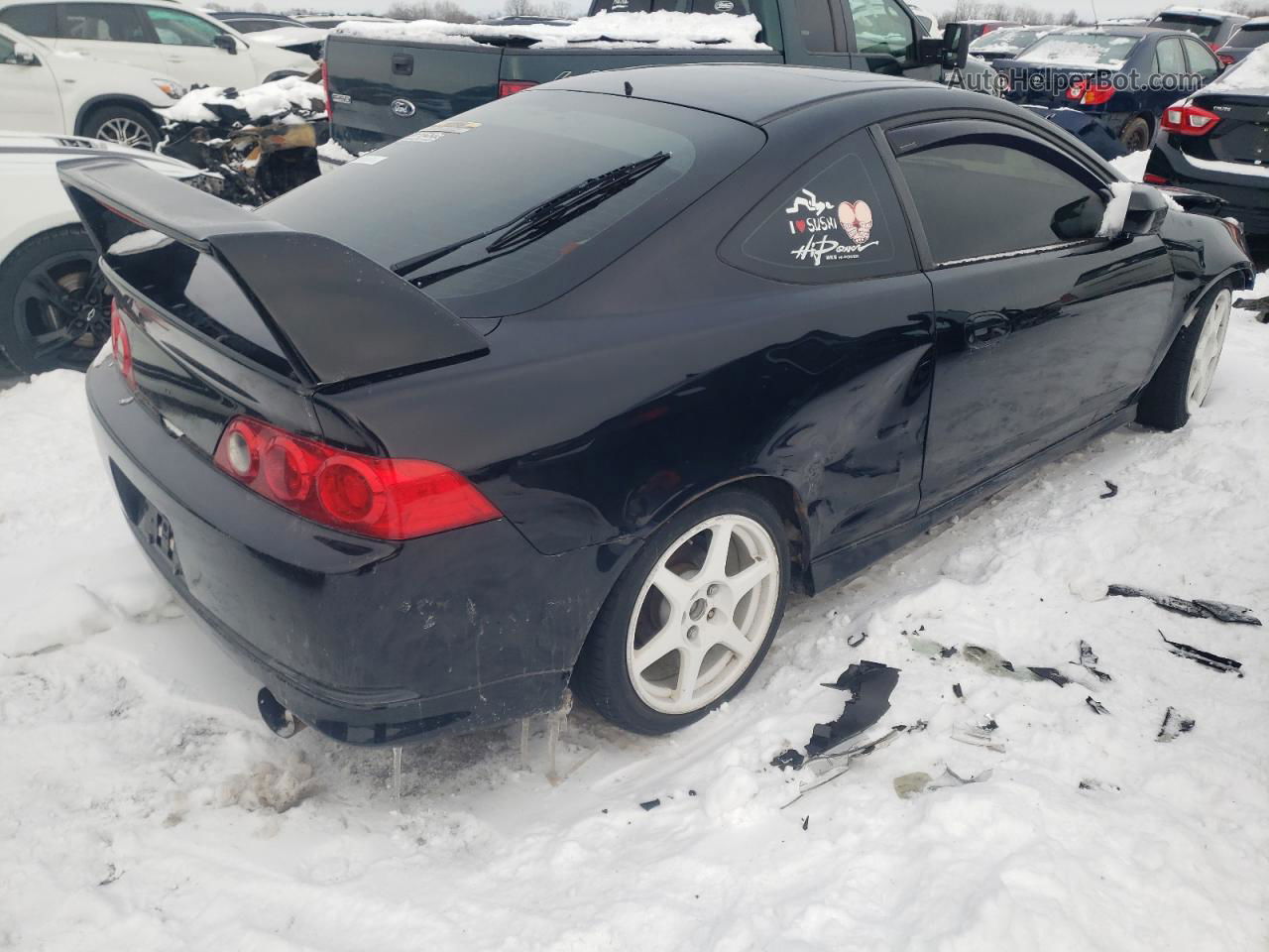 2006 Acura Rsx Type-s Черный vin: JH4DC53006S002263