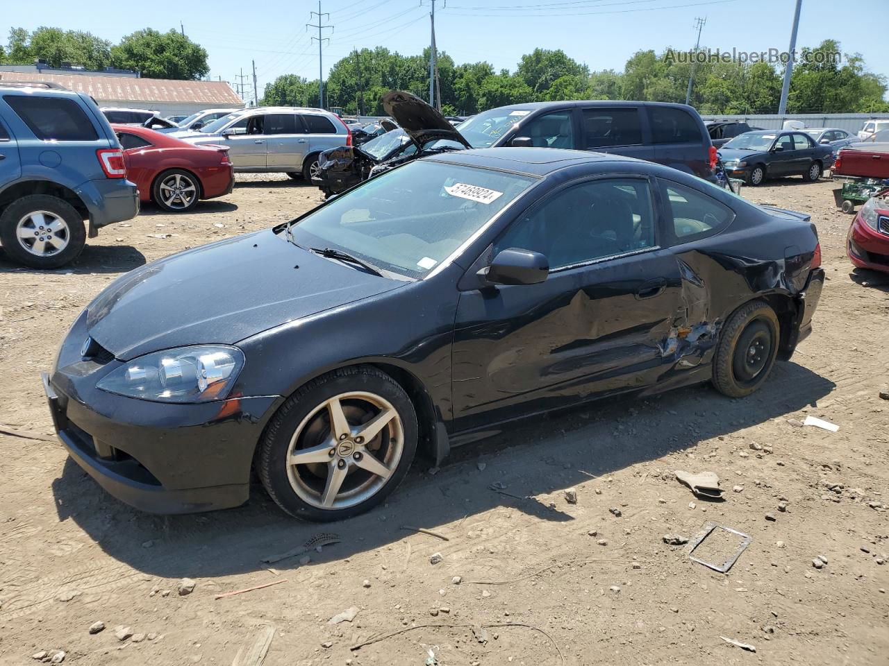 2006 Acura Rsx Type-s Черный vin: JH4DC53046S009944