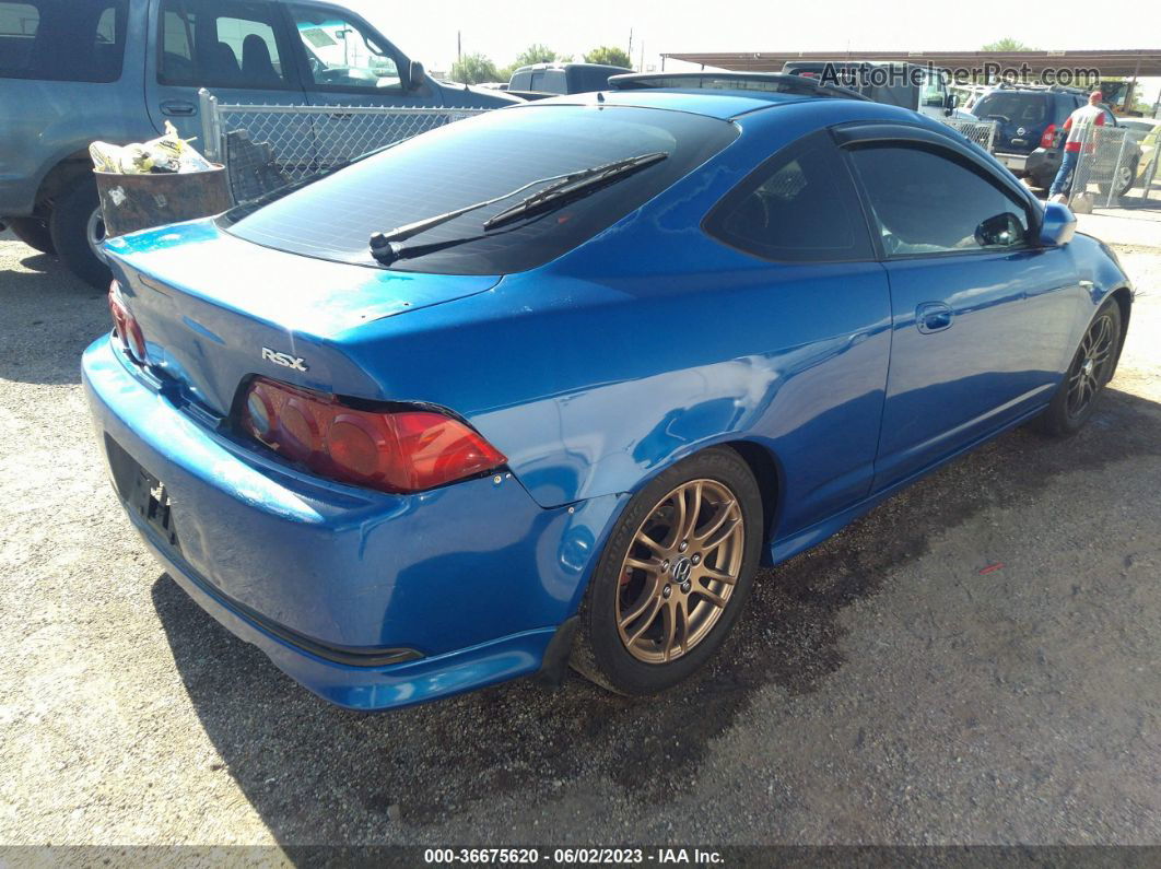 2006 Acura Rsx Blue vin: JH4DC53896S015289