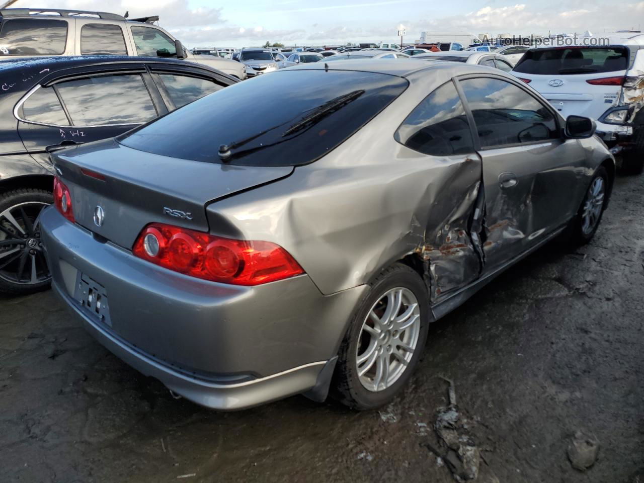 2006 Acura Rsx  Gray vin: JH4DC538X6S009422