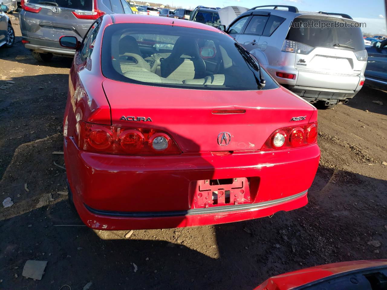 2006 Acura Rsx  Red vin: JH4DC538X6S015088